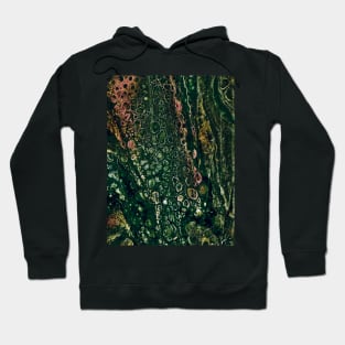 cellular acrylic pouring art Hoodie